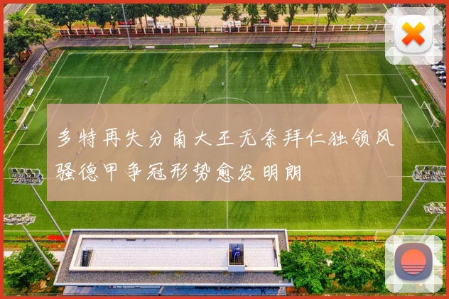 多特再失分南大王无奈拜仁独领风骚德甲争冠形势愈发明朗
